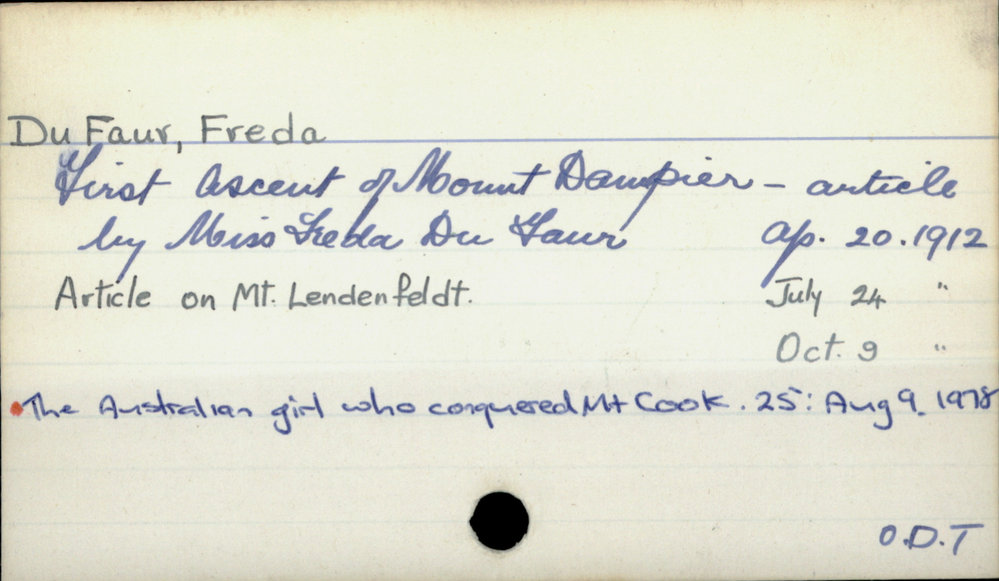 Du Faur, Freda