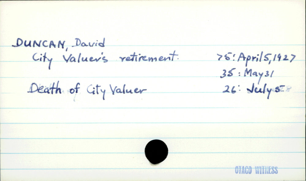 Duncan, David