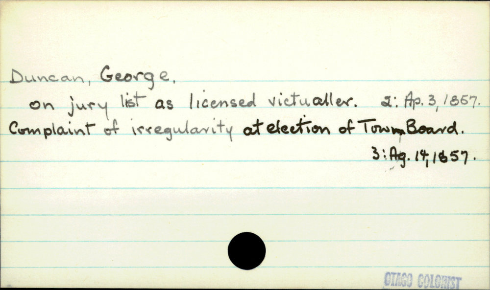 Duncan, George.