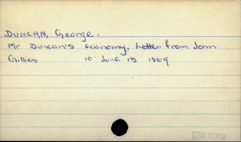 Duncan, George