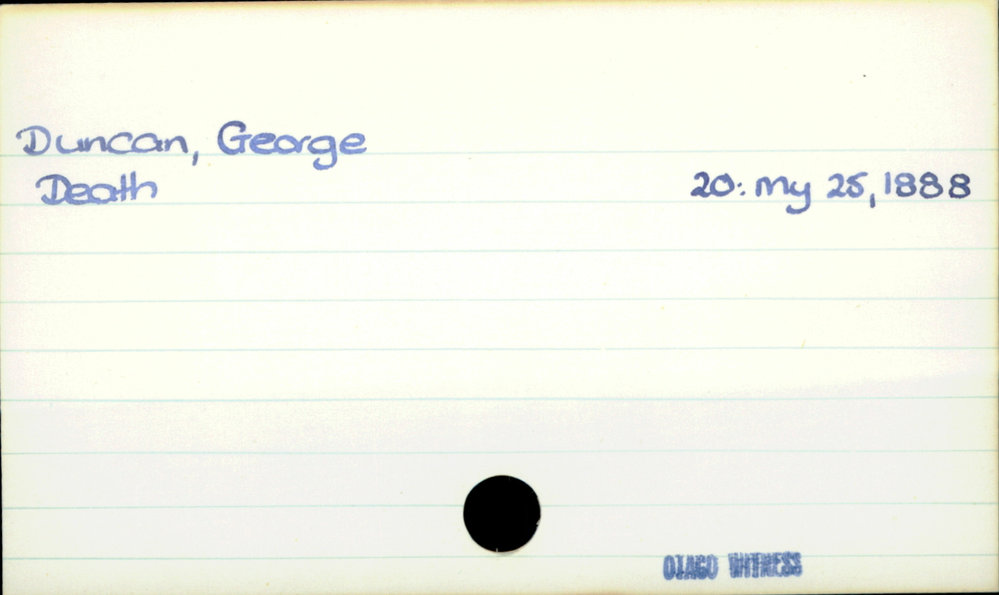 Duncan, George