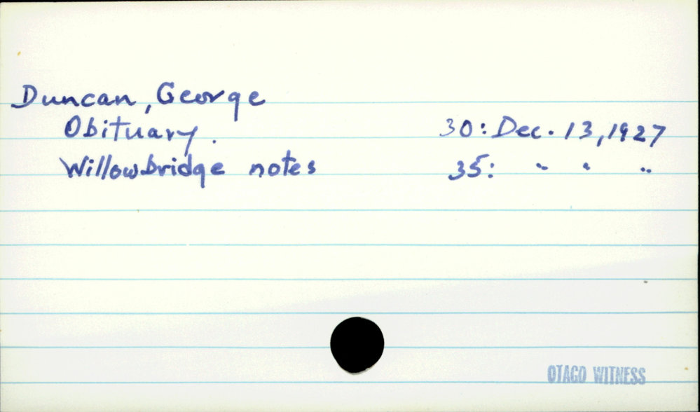 Duncan, George