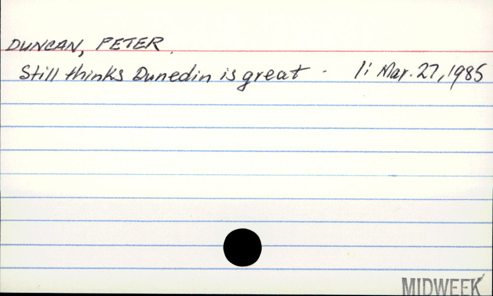 Duncan, Peter