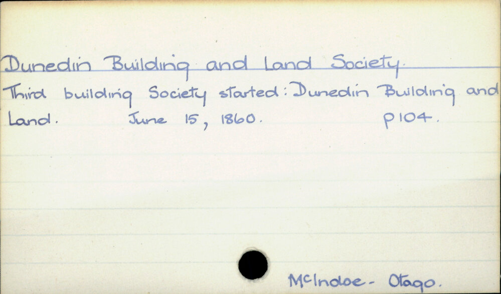 Dunedin Building and Land Society