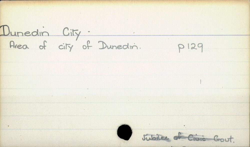 Dunedin City .