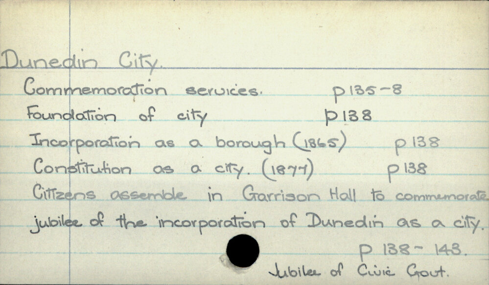 Dunedin City.