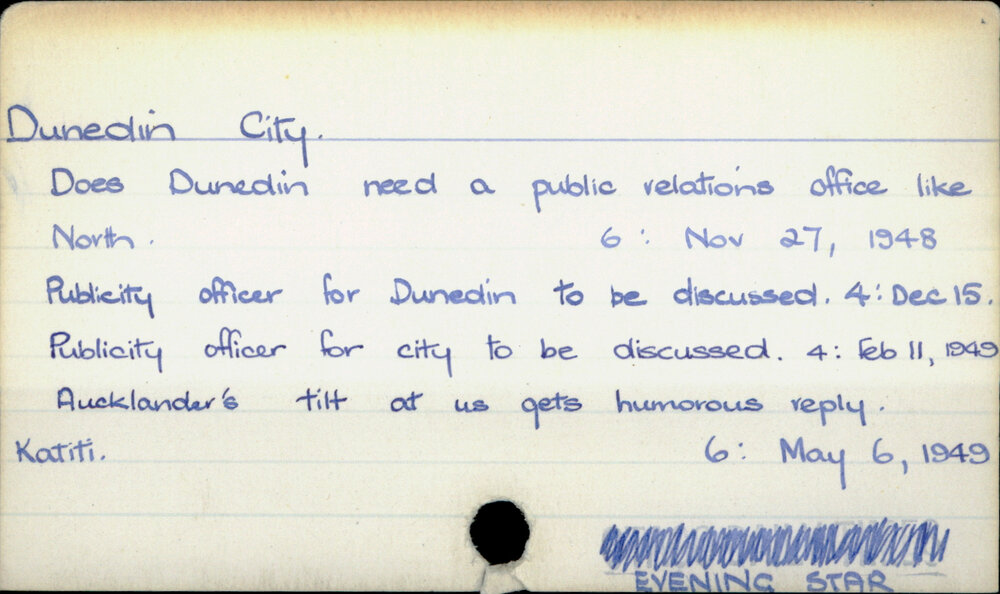 Dunedin City.