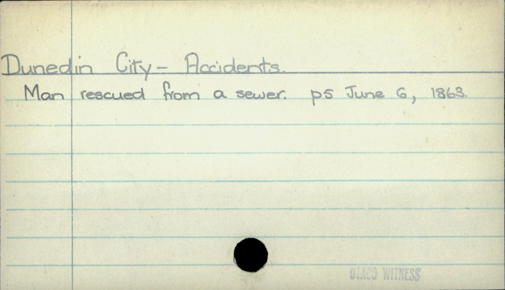 Dunedin City - Accidents