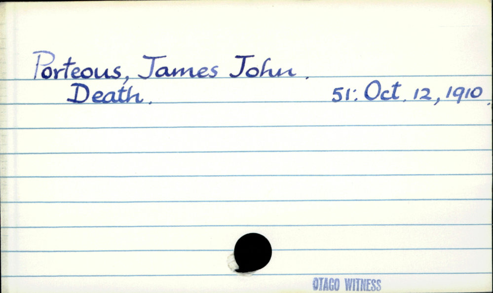 Porteous, James John
