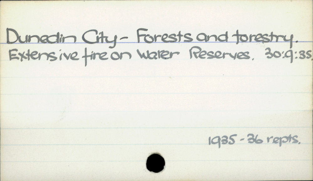 Dunedin City - Forests and forestry