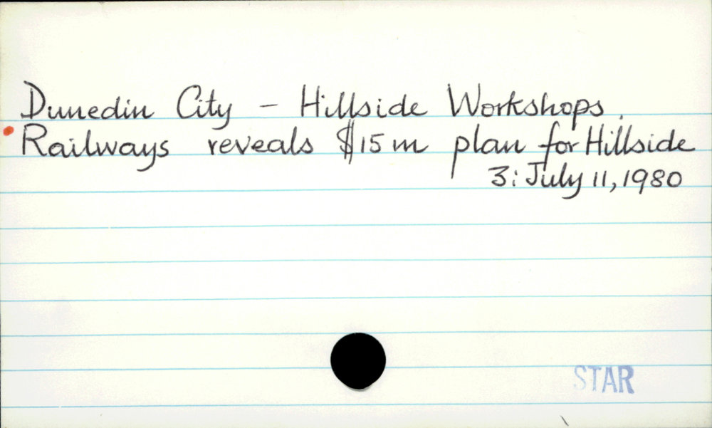 Dunedin City - Hillside Workshops