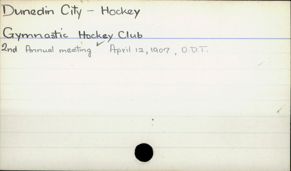 Dunedin City - Hockey