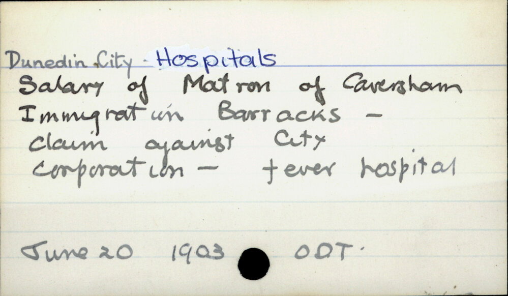 Dunedin City - Hospitals