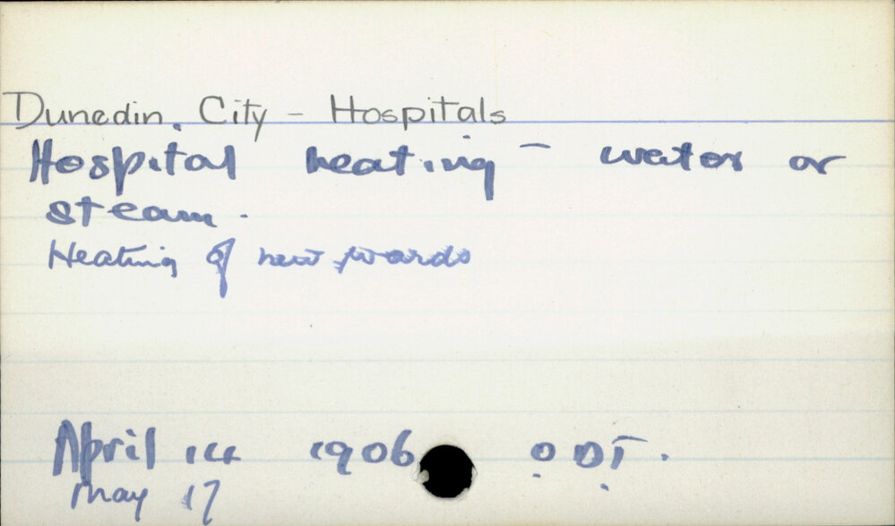 Dunedin City - Hospitals 