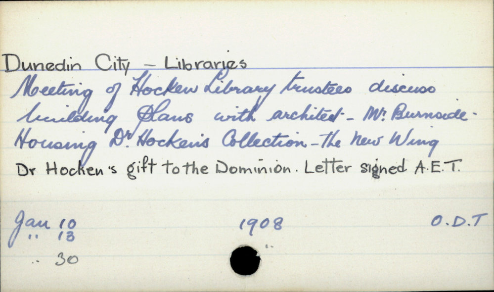 Dunedin City - Libraries 