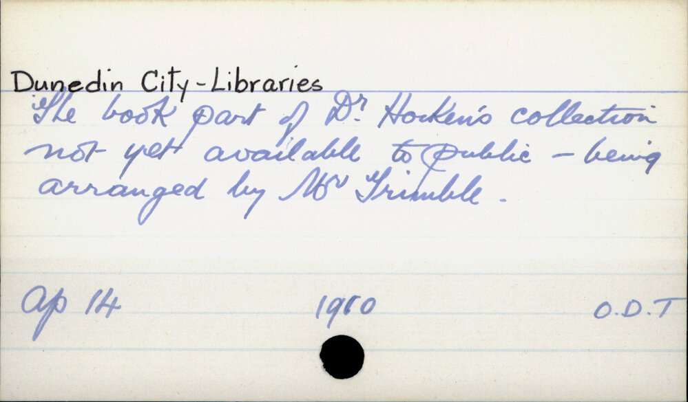 Dunedin City - Libraries 