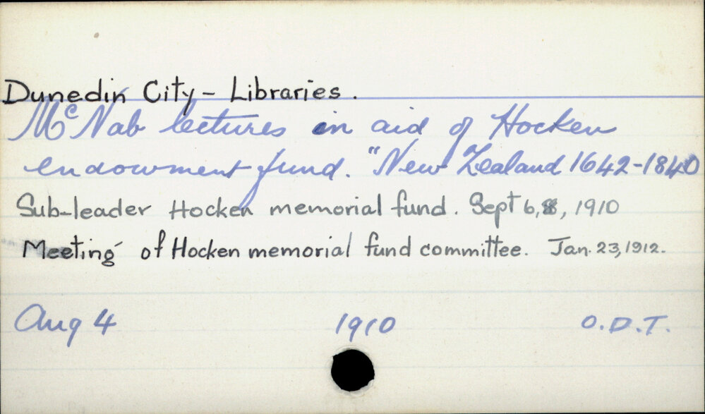 Dunedin City - Libraries 