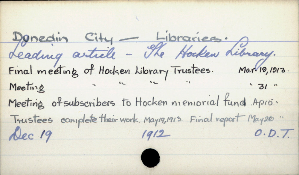 Dunedin City - Libraries