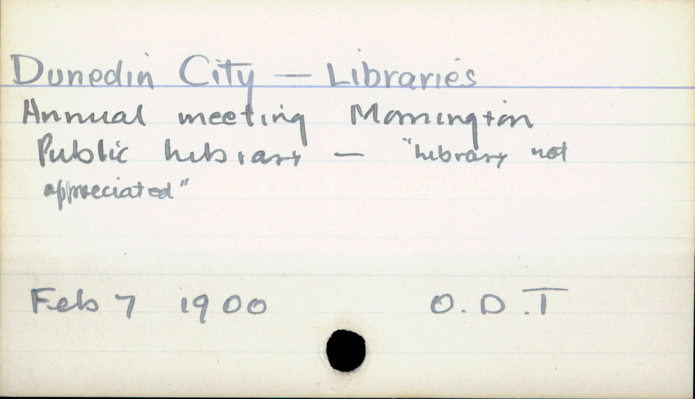 Dunedin City - Libraries 