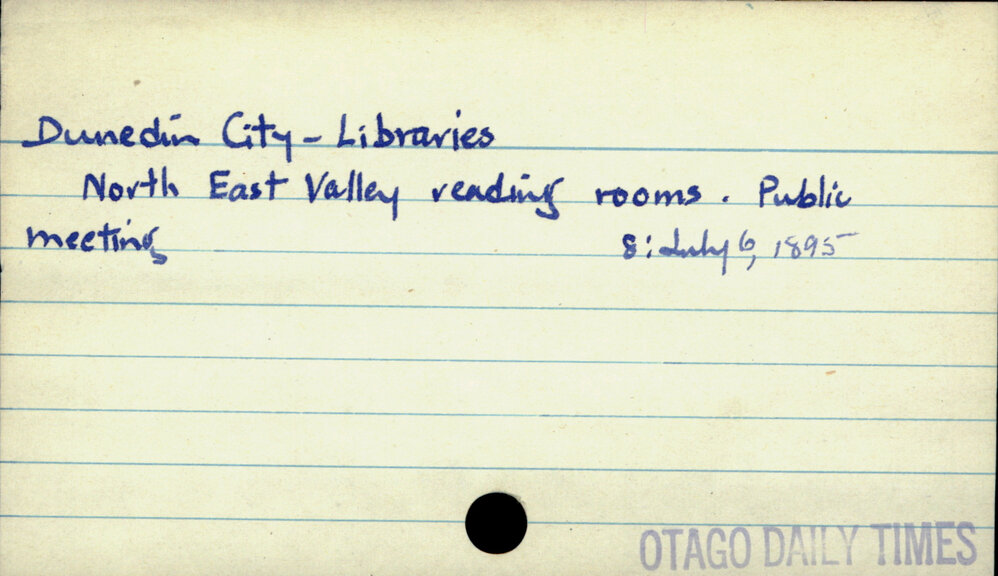 Dunedin City - Libraries