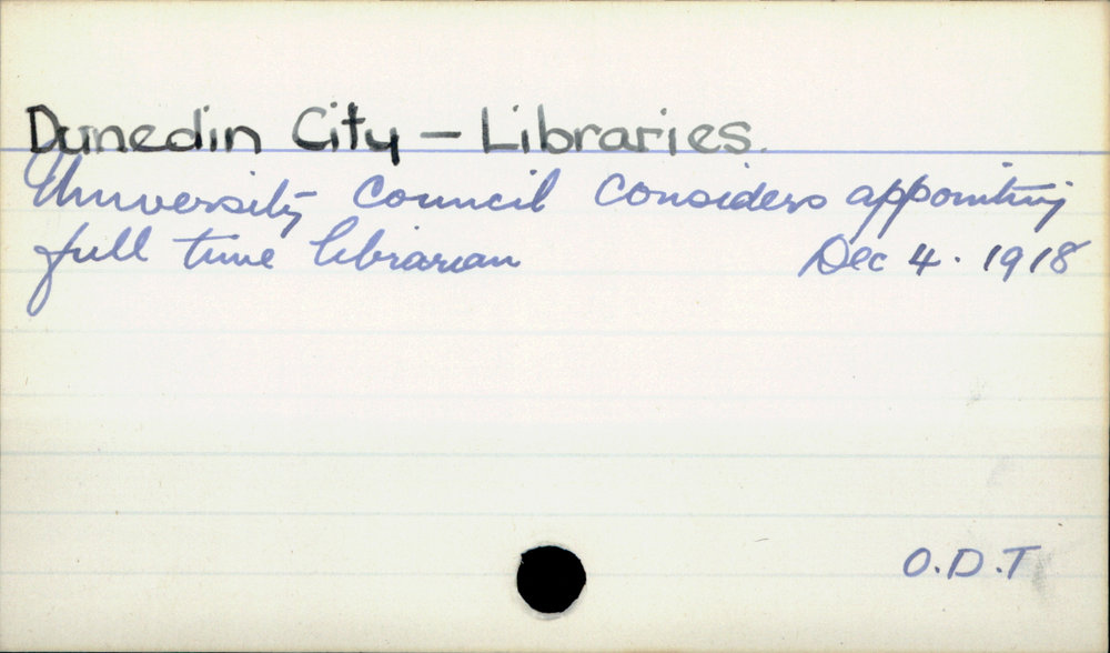 Dunedin City - Libraries