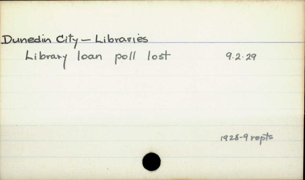 Dunedin City - Libraries
