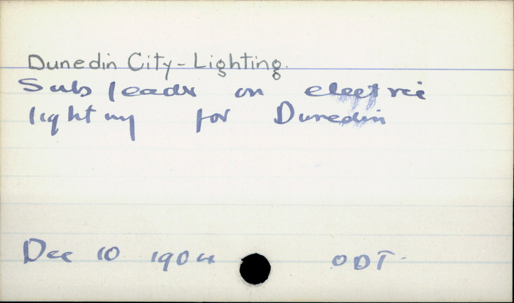 Dunedin City - Lighting