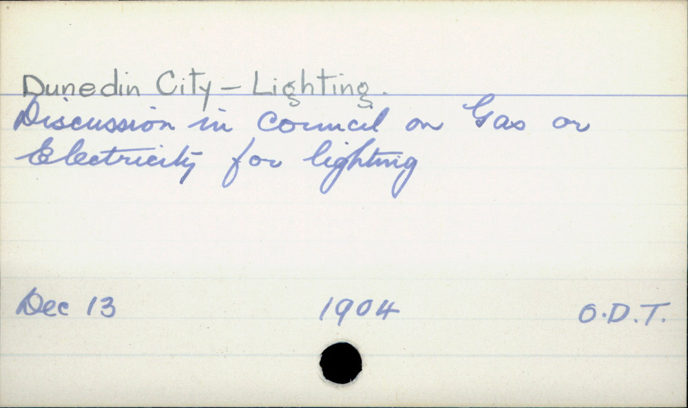 Dunedin City - Lighting
