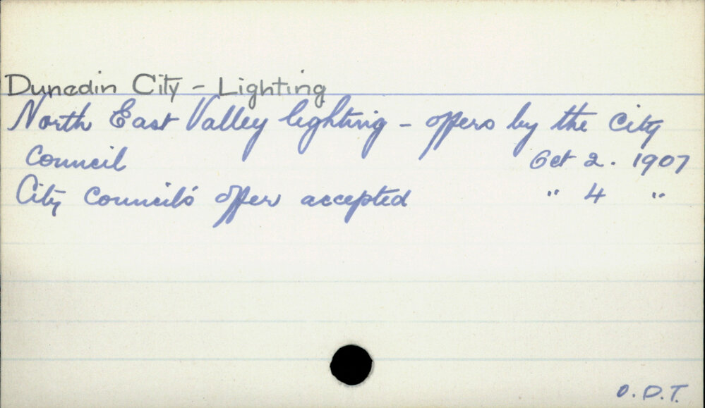 Dunedin City - Lighting 