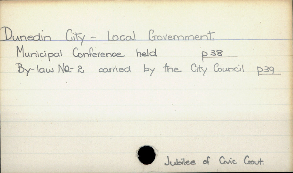 Dunedin City - Local Government