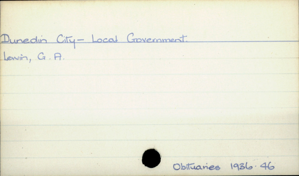 Dunedin City - Local Government