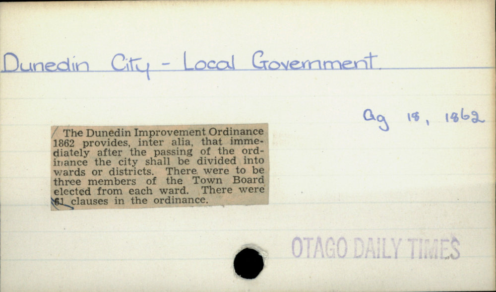 Dunedin City - Local Government 