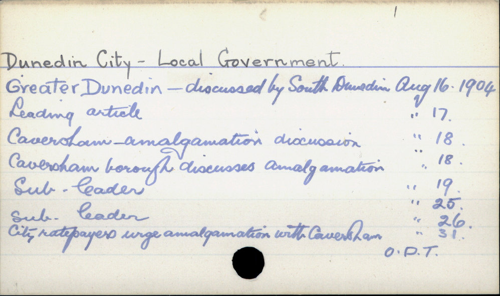 Dunedin City - Local Government