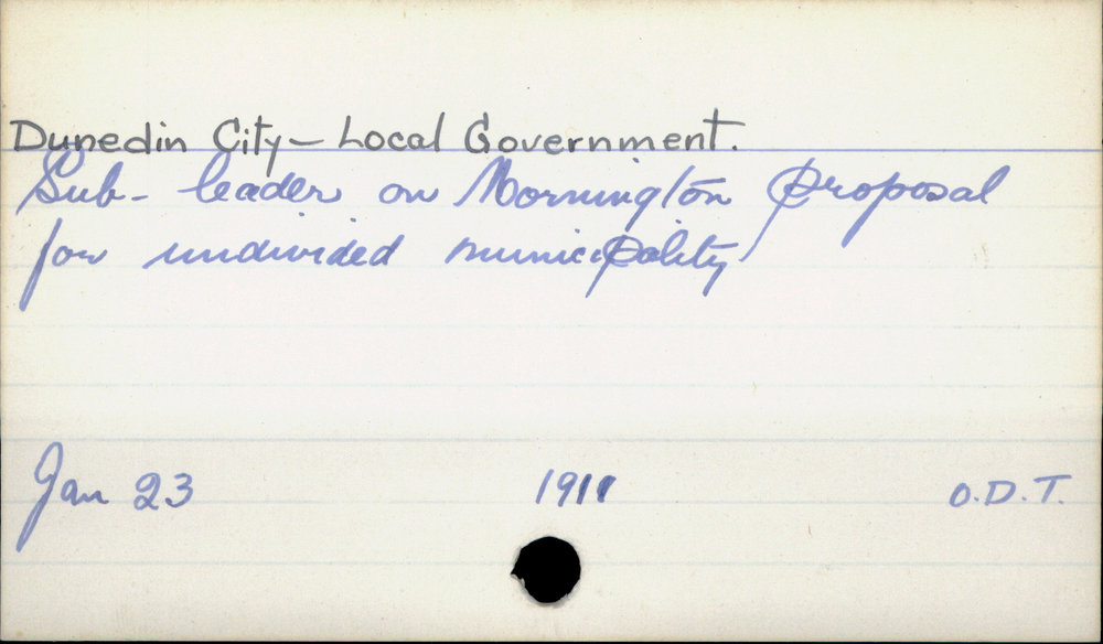 Dunedin City - Local government