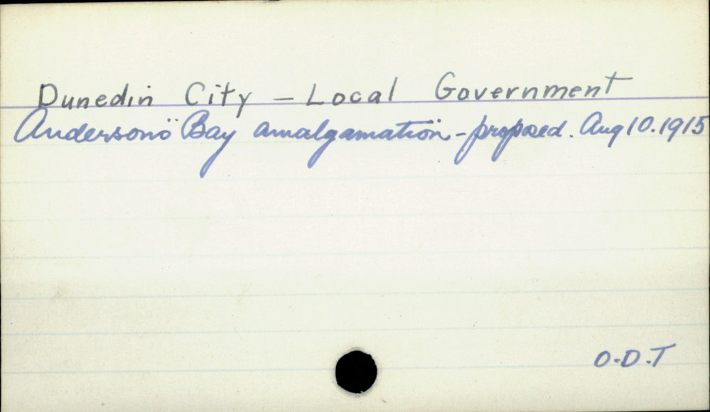 Dunedin City - Local government 
