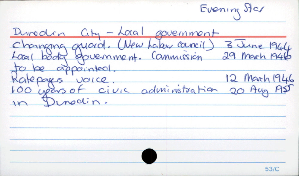 Dunedin City - Local government