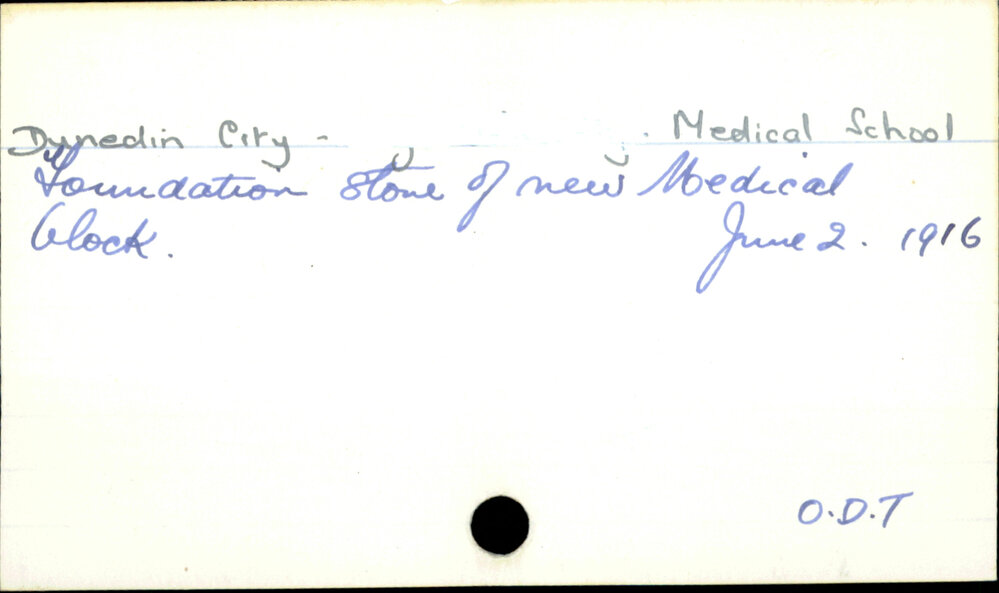 Dunedin City - Medical School