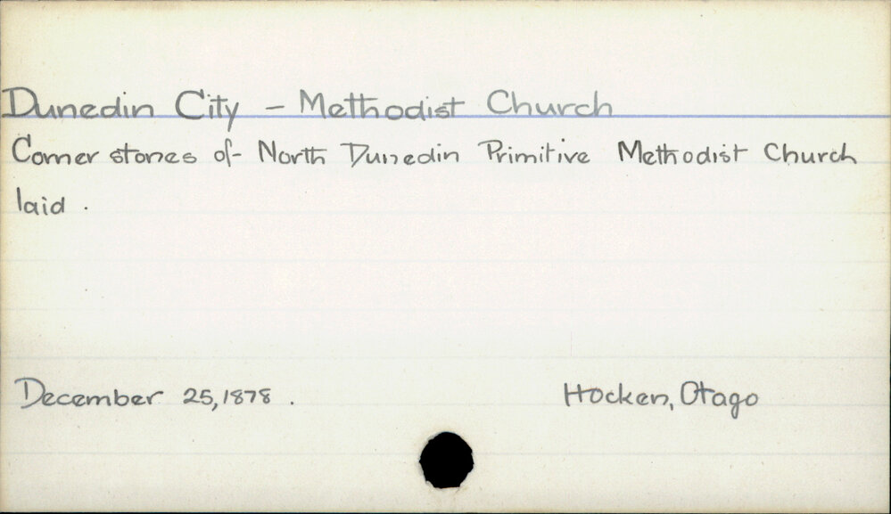 Dunedin City - Methodist Church 