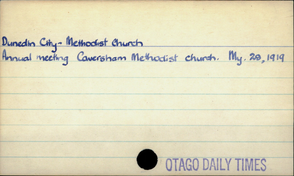 Dunedin City - Methodist Church