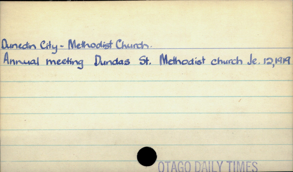 Dunedin City - Methodist Church