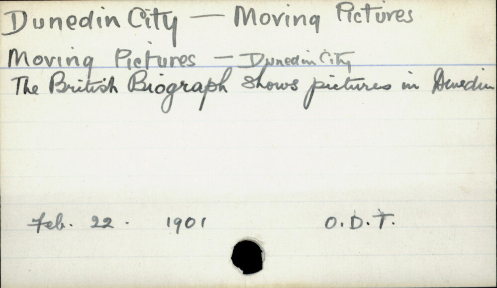 Dunedin City - Moving pictures