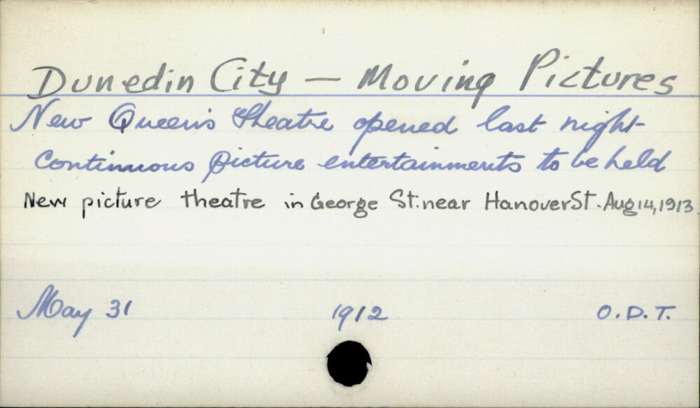 Dunedin City - Moving pictures