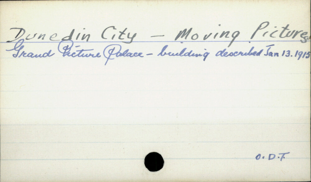 Dunedin City - Moving pictures