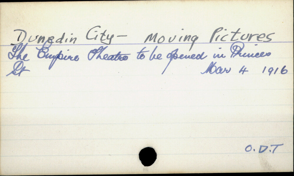 Dunedin City - Moving pictures