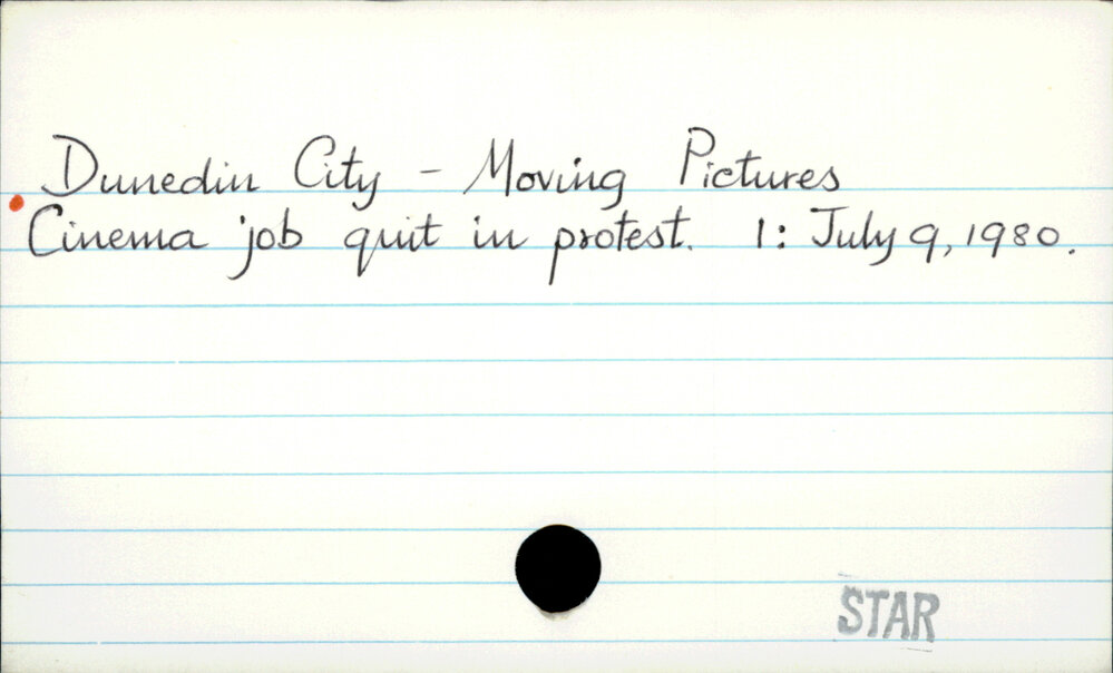 Dunedin City - Moving Pictures
