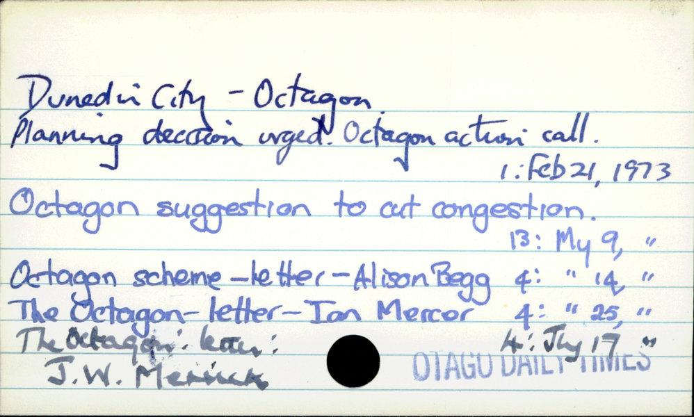 Dunedin City - Octagon 