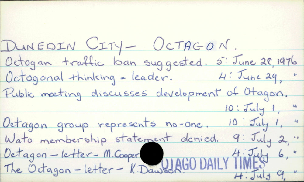 Dunedin City - Octagon