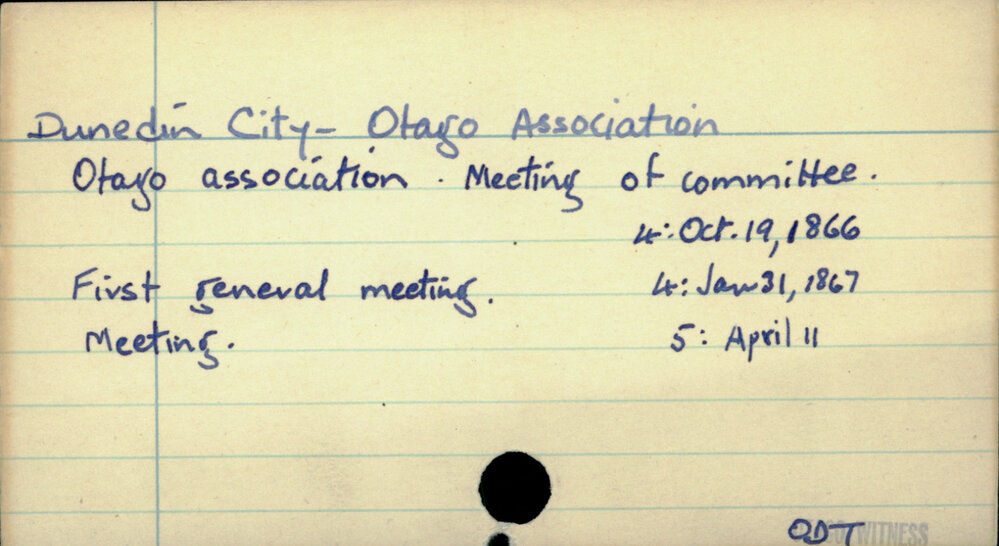 Dunedin City - Otago Association 