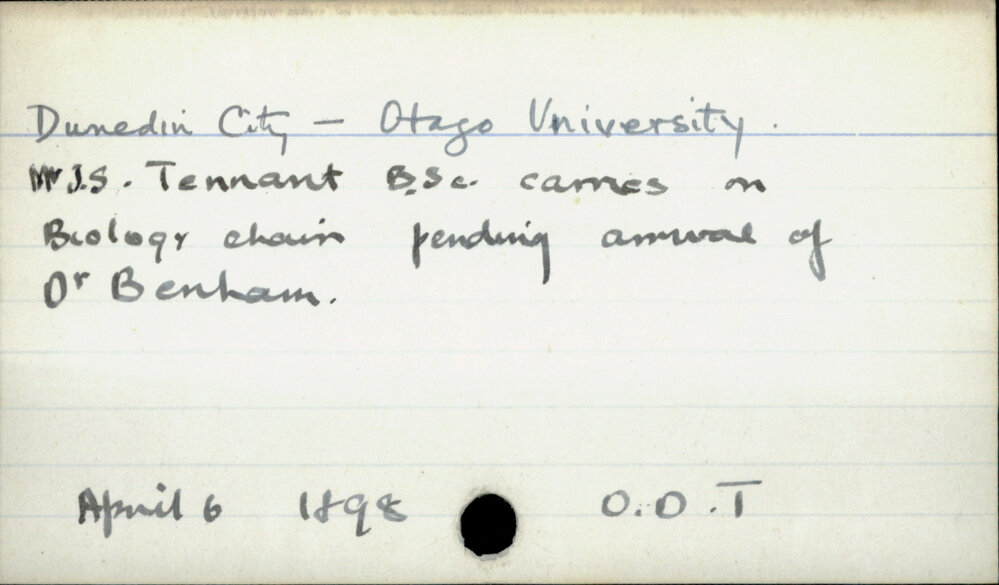 Dunedin City - Otago University