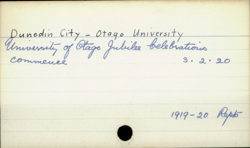 Dunedin City - Otago University